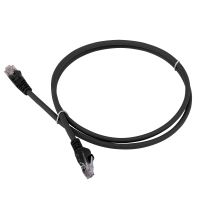 Патч-корд LANMASTER LSZH UTP кат.5e, 0.3 м, черный LANMASTER LAN-PC45/U5E-0.3-BK